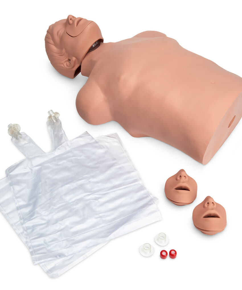 BRAD Manequim Adulto com Bolsa e Almofada (pele clara)