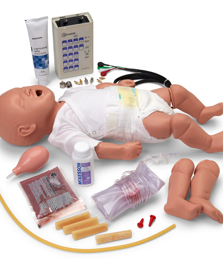 Simulaids Pediátrica ALS Trainer com Simulador Interativo ECG