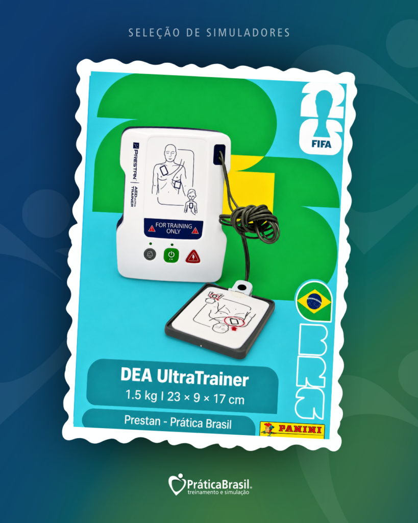 Simulador DEA Prestan AED UltraTrainer™ – Bilíngue (Inglês/Português)