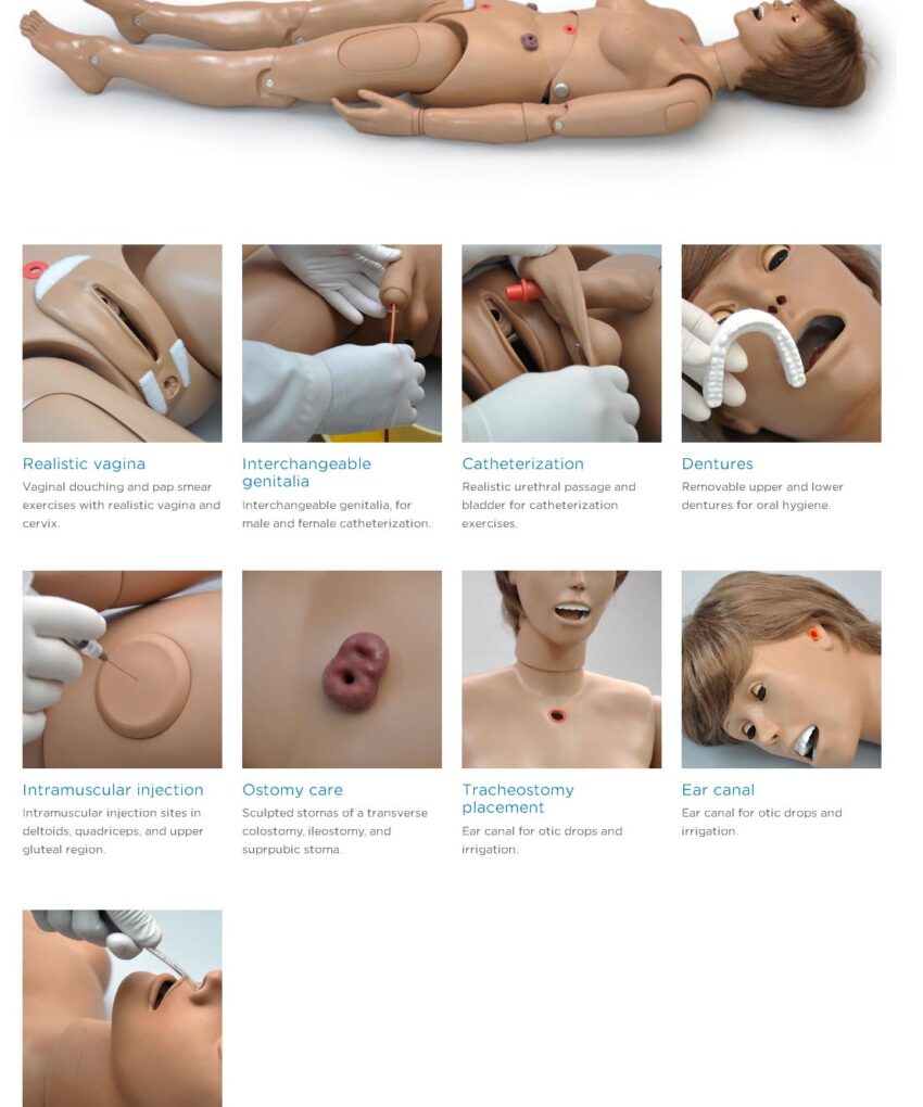 Gaumard Susie/Simon Hospital Training Manikin with Ostomy