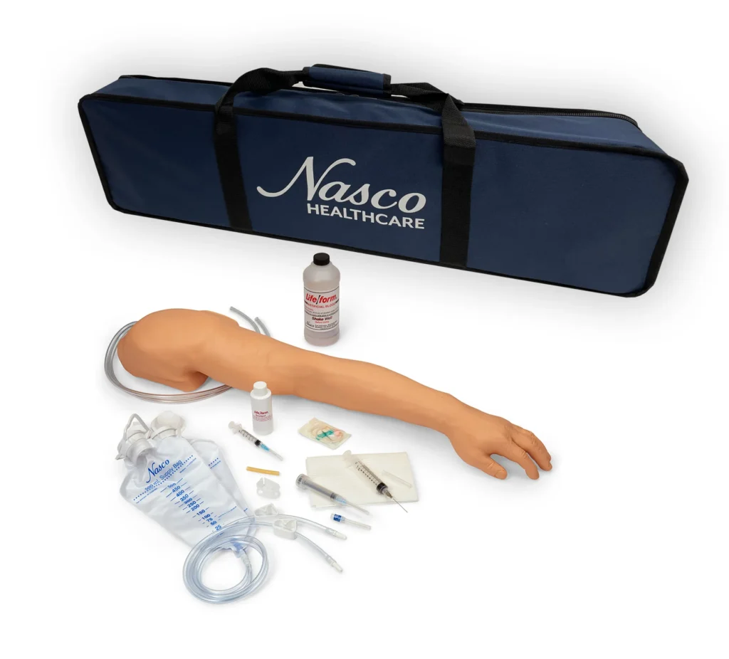 Braço Avançado de Punção Venosa e Injeção Lifeform para treinamento de terapia IV e flebotomia
