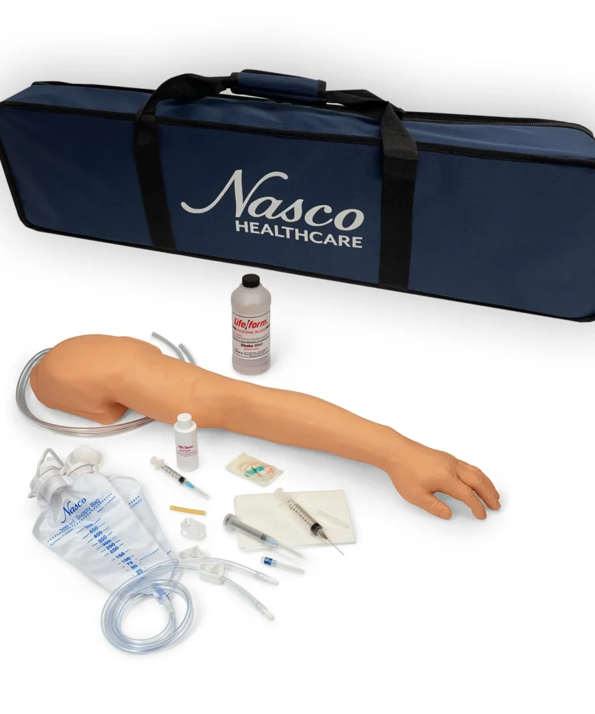 Braço Avançado de Punção Venosa e Injeção Lifeform para treinamento de terapia IV e flebotomia