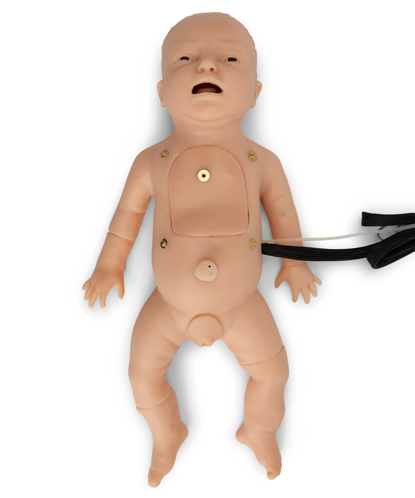 Alternative view of Life/form C.H.A.R.L.I.E. Neonatal Resuscitation Simulator Without Interactive ECG Simulat