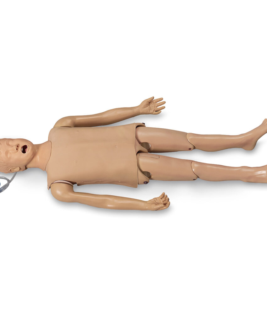 Simulador Básico Lifeform CRiSis Infantil para treinamento em PALS, RCP pediátrica e manejo de vias aéreas