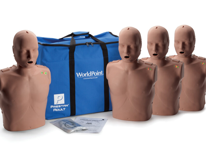 Prestan Adult Manikin 4 pack with CPR Monitor Dark Skim / 10-214