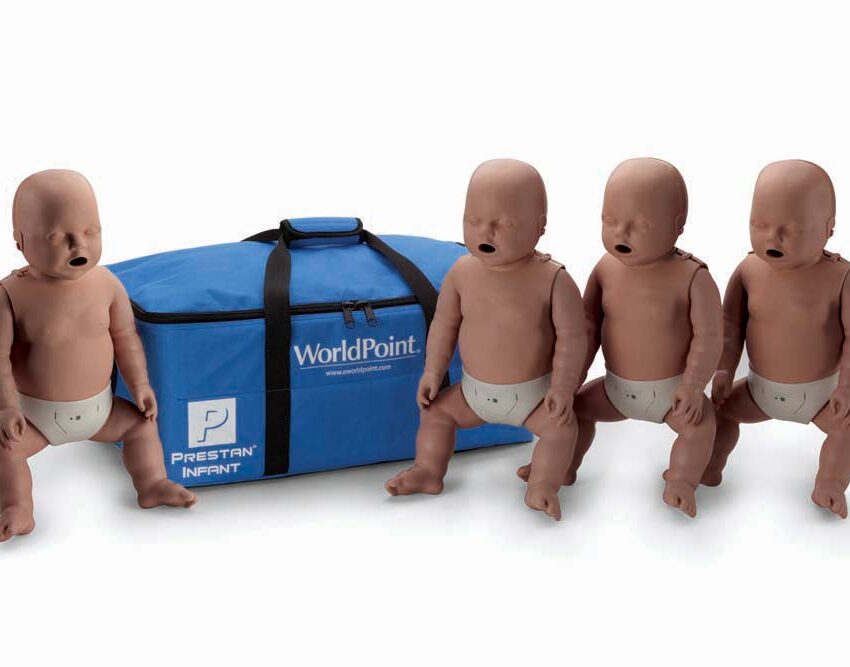 Prestan Infant 4 Pack With CPR Monitor Dark Skin / 10-451