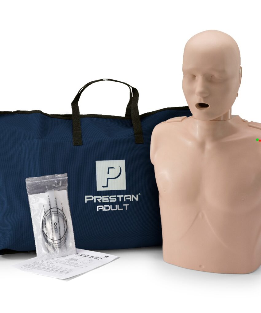 Manequim Adulto Prestan® com Pele de Tonalidade Média e Monitor de Feedback de RCP