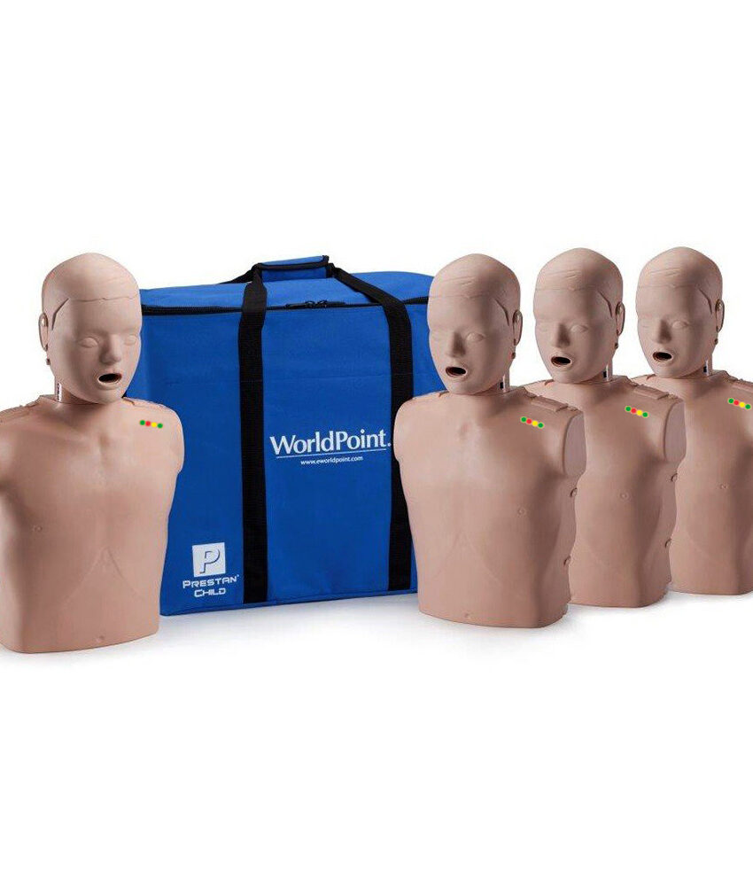 Prestan Child Dark Skin 4 pack w/ CPR Monitor