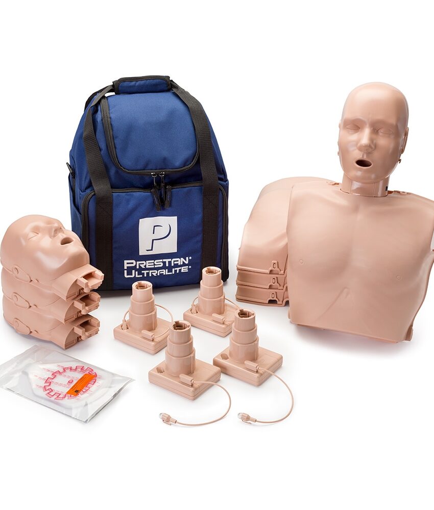Prestan® Ultralite® – Manequim de RCP com Feedback de Taxa e Profundidade de Compressão – Pacote com 4 Unidades