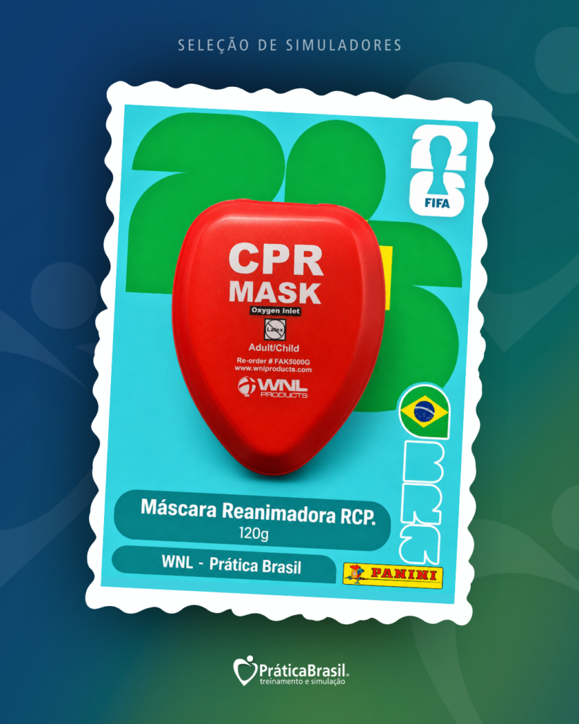 Adult/Child CPR Mask in Hard Case - RED