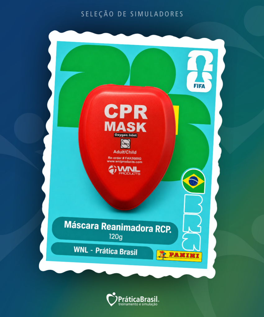 Adult/Child CPR Mask in Hard Case - RED