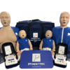 Kit Instrutor PRESTAN com manequins adulto infantil DEA e acessórios para treinamento de RCP