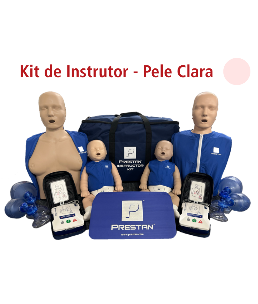 Tom de Pele Clara – Kit Instrutor PRESTAN® de Treinamento de RCP com Manequins e AED UltraTrainer®