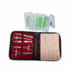 KIT PARA TREINO DE SUTURA C/ PELE E ACESSÓRIOS