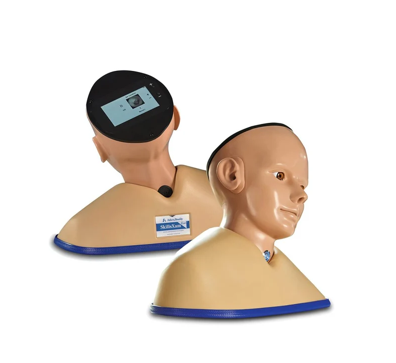 Simulador digital de exame de ouvido AR502 para treinamento em otoscopia com múltiplas condições clínicas